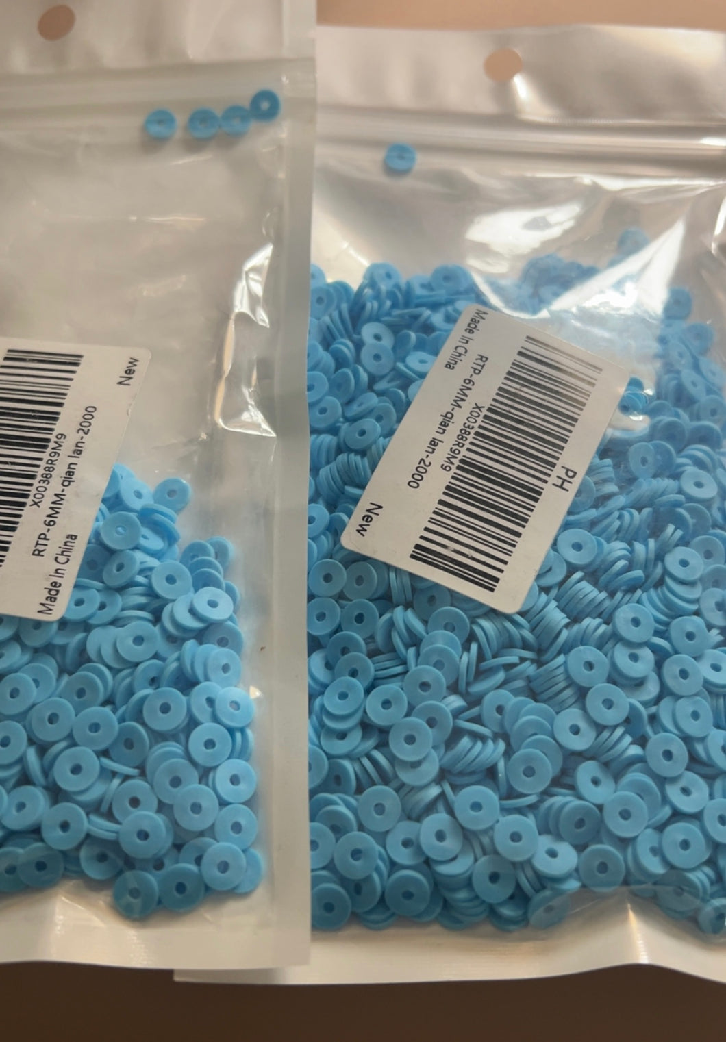 Flat beads